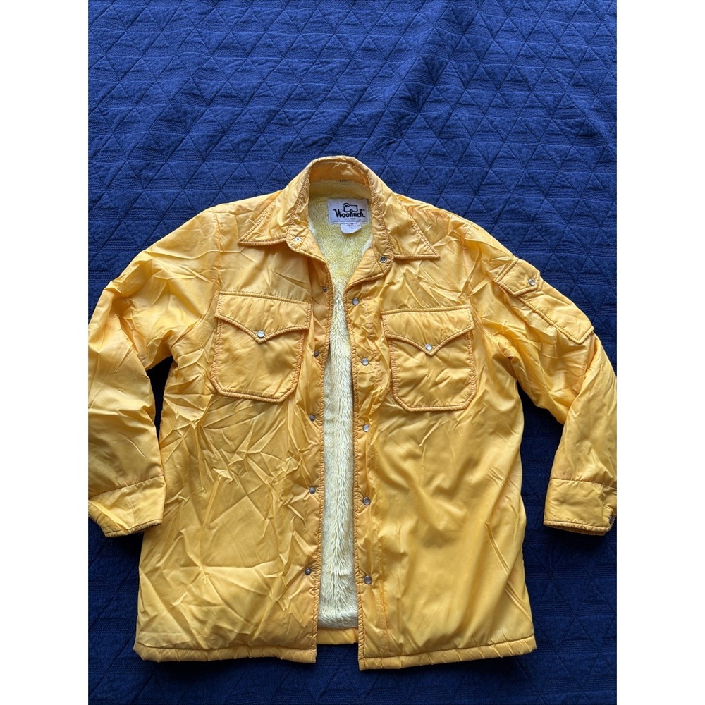 Woolrich NYLON SHIRT with Boa LINER（1970'S Vintage Rare